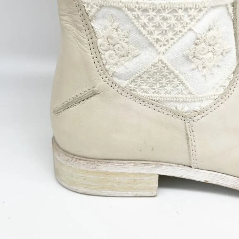 Free People Women's Bren‎ OTK Crochet Western Cowgirl Boots Size US 6 Size 36